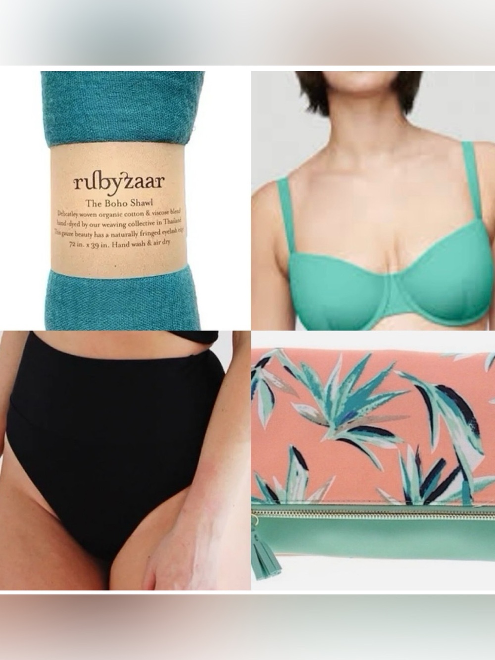 Turquoise bikini set